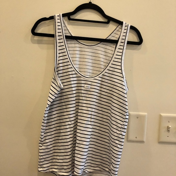rvca striped scoop back tank - Picture 2 of 3